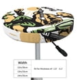 thumbnail image 4 of Lsque Cowboy Playing Guitar Pattern Round Bar chair cushion covers Velvet Fabric Premium Comfort Protects from Scratches and Stains for 14-17 Inch Chair-14 inch, 4 of 7