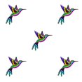 thumbnail image 1 of Wweixi Iron Hummingbird Hanging Home Decor Crafts Ornament Birds Outdoor Pink 5Set, 1 of 6