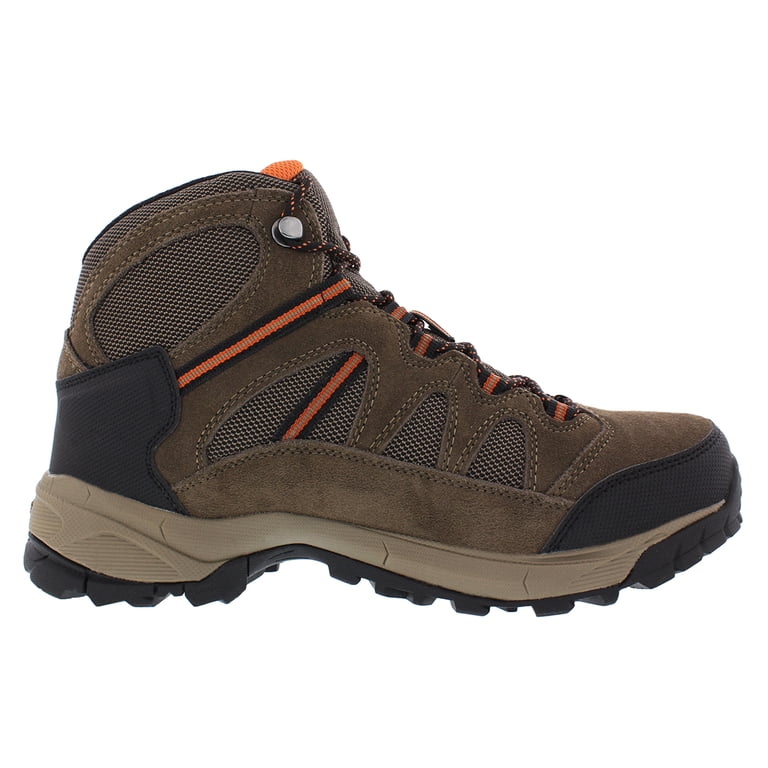 Hi-Tec Brown and Orange Men\'s Hiking Boots Hi-Tec Mens Ht Ravus Mid Waterproof Lace Up Hiking Ankle  main image 2