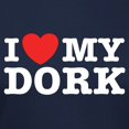 thumbnail image 3 of CafePress - I Love My Dork Women's Dark T Shirt - Women's Traditional Fit Dark T-Shirt, 3 of 4