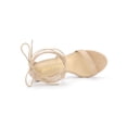thumbnail image 4 of BLISSFUL STEP Women's Sandals Stiletto Heels Platform Heels Lace up Sandals Beige 6, 4 of 8