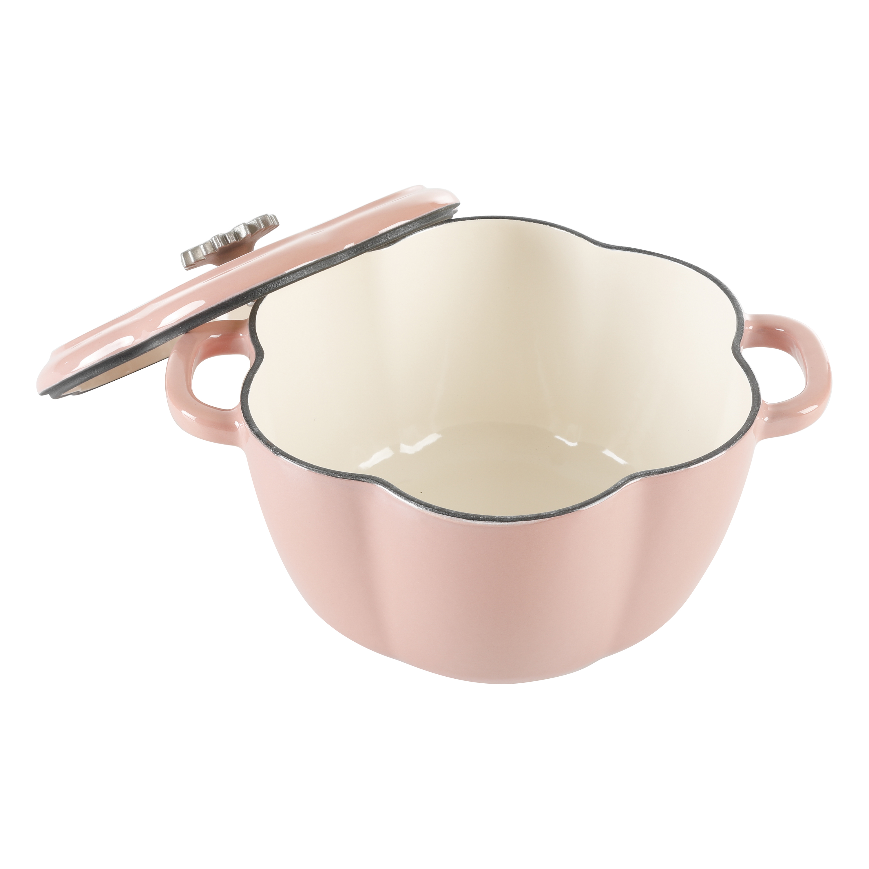 The Pioneer Woman Timeless Beauty Enamel on Cast Iron 3-Quart Dutch Oven, Pink - image 4 of 9