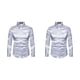 thumbnail image 4 of Guardurnaity Slim Fit Camisetas de manga larga para hombres - Transpirable y lavable a máquina Satin Wedding Mens Shirt Formal Long Sleeves Type8 NO8, 4 of 6