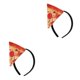 thumbnail image 4 of Ounissouiy Festive Pizza Headband Women Girls Halloween Party Fancy Gift Hairband Dress estilo A 2Conjunto, 4 of 6