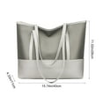 thumbnail image 3 of Luoshdecor Tote Bag Zipper Shoulder Bag for Women,Lightweight Oxford Cloth Bag with Zipper for Work College Travel Daily, 3 of 6