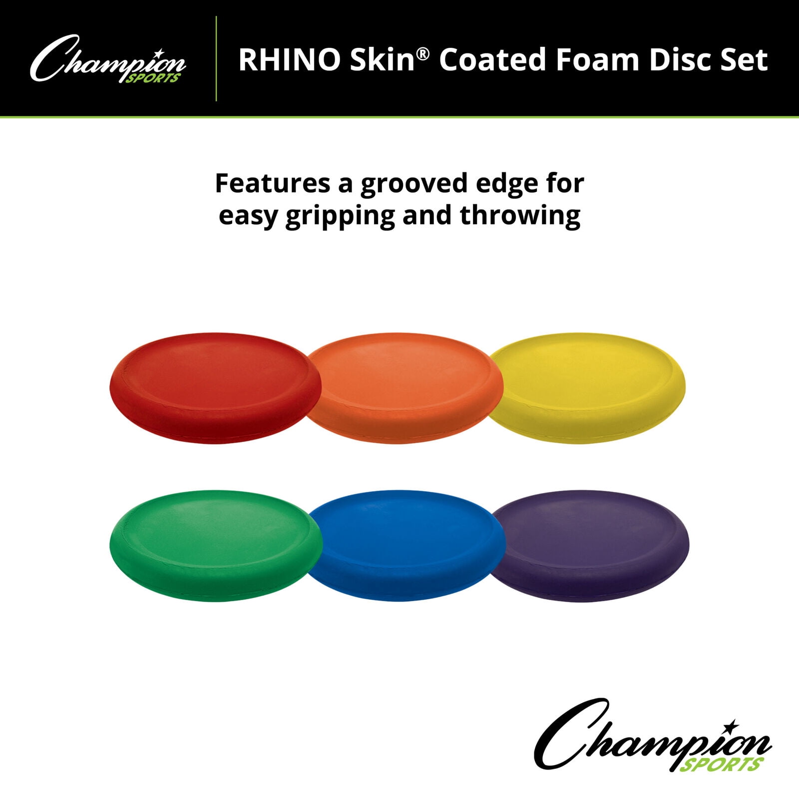 Champion Sports Rhino Skin Foam Disc Set