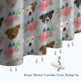 thumbnail image 6 of Cute Pitbull Terriers Dog and Flower Shower Curtain 72"x72" ,Bathroom Decorative Shower Curtains Set with 12 Hooks,Modern Waterproof Washable Shower Curtain, 6 of 6