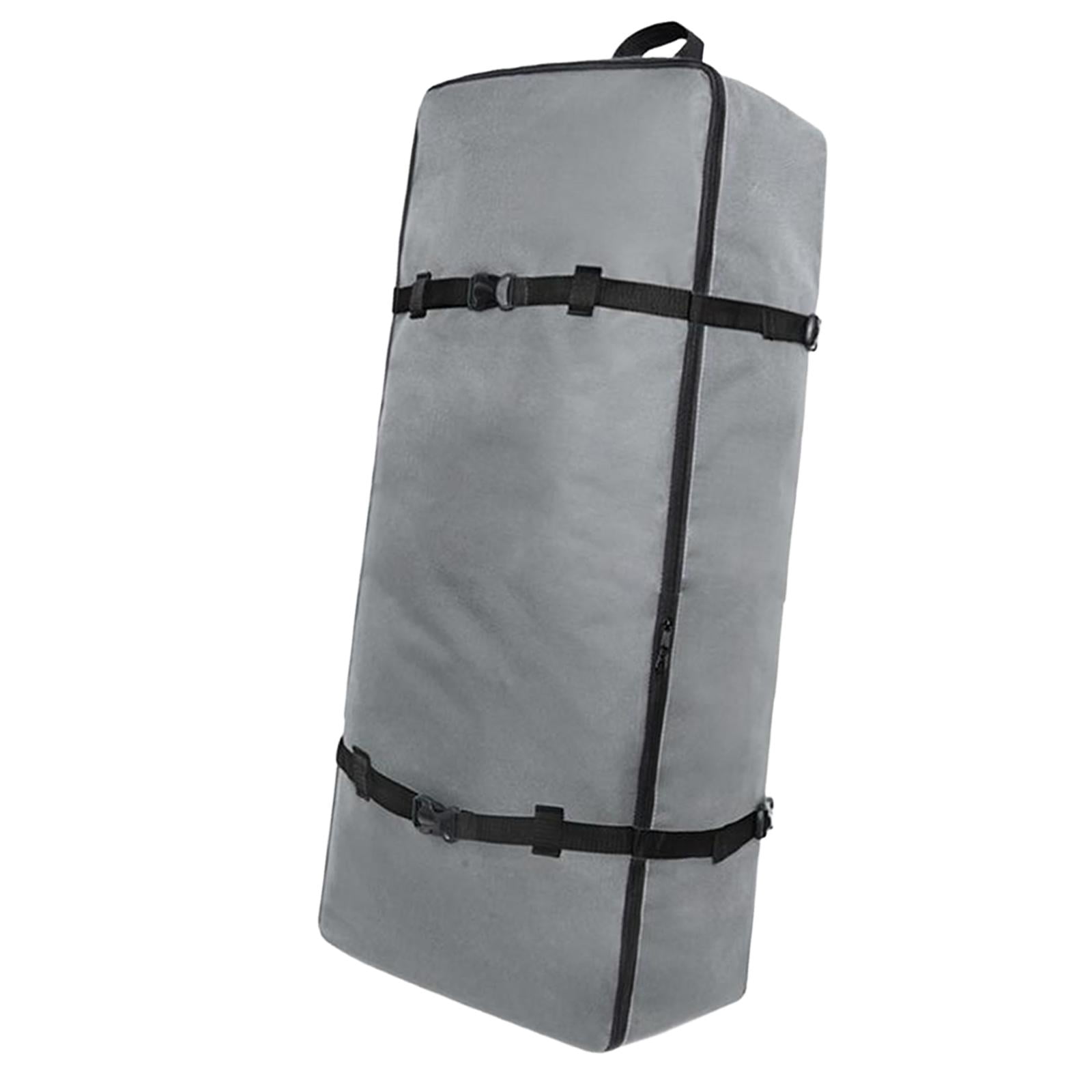 Dualoai Paddleboard Backpack Resistant with Zipper Kayak Nylon Handbag Surf Black