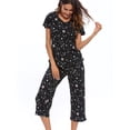 thumbnail image 4 of Ensembles de Pyjama pour Femmes, Hauts de Nuit avec Pantalons Capri, 4 of 7