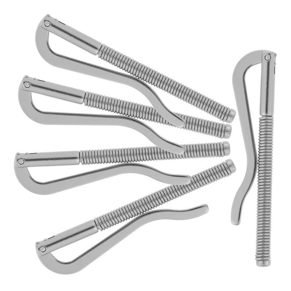 LOLIPPYY 5Pcs Metal Spring Money Clips Plated Clamp for Cash Money and Card Storage