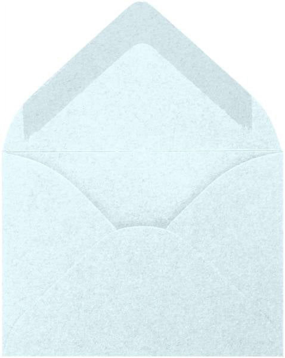 LUXPaper #17 Mini Envelopes, 2 11/16 x 3 11/16, Aquamarine Metallic, 50/Pack