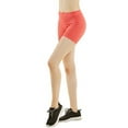 thumbnail image 3 of 2 Pack Women's Seamless Stretch Exercise Yoga Shorts (Coral), 3 of 4