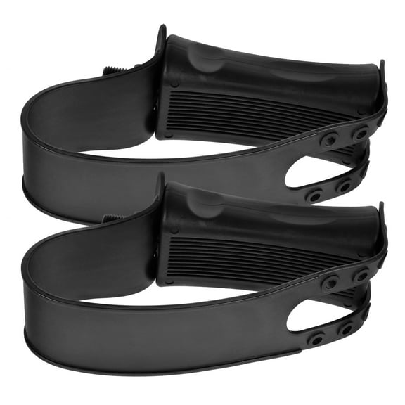 CRILSTYLEO 1 Pair Exercise Bike Pedals Non Slip Adjustable Strap for Home and Gym Use Black Plastic Iron 12.0X4.0X2.8In