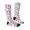 thumbnail image 3 of Fotbe Orchids Flowers print Women's Men's Novelty Crew Socks Cotton Socks Knee High Socks for Walking,Running,Nurses,Pregnancy, 3 of 9