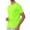 NEONGREEN, variant on Men's Athletic T-Shirts Workout Running Short Sleeve Gym Shirts Blue Heather M
