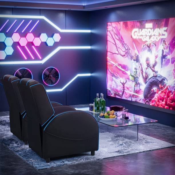 Homall Gaming Massage Recliner Chair - Purple Racing Style PU Leather, Ergonomic For Home Theater & Gaming