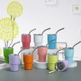 thumbnail image 5 of Tasse d'Eau en Acier Inoxydable avec Paille Détachable Tasse d'Eau avec Paille 60ml Tasse en Acier Inoxydable avec Couvercle à Paille Résistant à la Rouille, 5 of 5