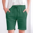 thumbnail image 5 of TRUBKH Beach Shorts for Women Gym Yoga Shorts Active Shorts for Women Linen Shorts for Women Lounge Beach Drawstring Women's 2 in 1 Running Shorts Biker Running Shorts Sports Shorts Green S-3XL, 5 of 9