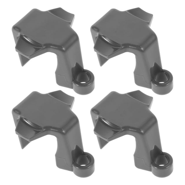 BEADCEST 4Pcs Square Rail Clips Boat Bumper Holders for Docking Grey ABS Material Durable and Shock Absorbing