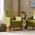 thumbnail image 2 of Mason Mid-Century Modern Indoor Fabric Recliner, Muted Green, 2 of 10