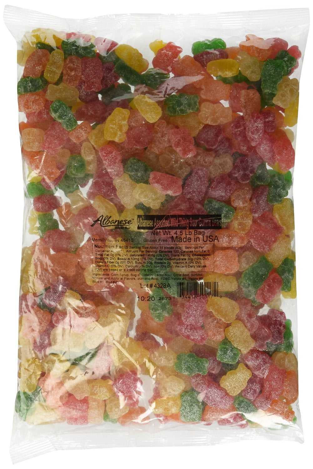 SweetGourmet Gummy Candy Bulk Sour Gummi Bears Cherry, Strawberry