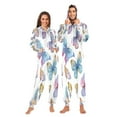 thumbnail image 3 of IAUYY Unisex Adult Onesie Pajamas Ultra-Soft Crystal-Soft Fabric, Halloween Adult Onesie Pajamas Adults,With a Zipper Plus Size Onesie Pajamas, Butterfly Palette, 3 of 6