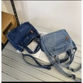 thumbnail image 3 of Crossbody Bags for Women, Retro Small Denim Shoulder Bag, Blue, 3 of 7