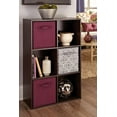 thumbnail image 4 of ZXNYH Cubeicals 12 Cube Storage Shelf Organizer Bookshelf, Stackable, Vertical or Horizontal, Easy Assembly, Wood, Dark Cherry Finish, 4 of 5