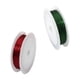 thumbnail image 1 of 2 rollos de alambre de hierro de 2 colores para manualidades, 10 m/rollo, para hacer joyas, abalorios y manualidades. rojo verde, 1 of 9