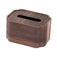 thumbnail image 3 of Dispensador de servilletas de madera con forma de caja de pañuelos, adorno minimalista para mesa, soporte para pañuelos de papel, bote para pañuelos, 3 of 8