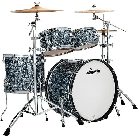 Ludwig NeuSonic 4-Piece Rapid Mod Shell Pack With 22" Bass Drum Satin Blue Pearl