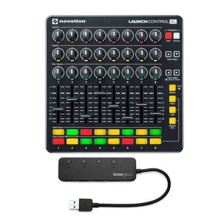 Novation Launch Control XL MIDI Ableton Live Controller with 4-Port USB 3.0 (Best Interface For Ableton Live 9)