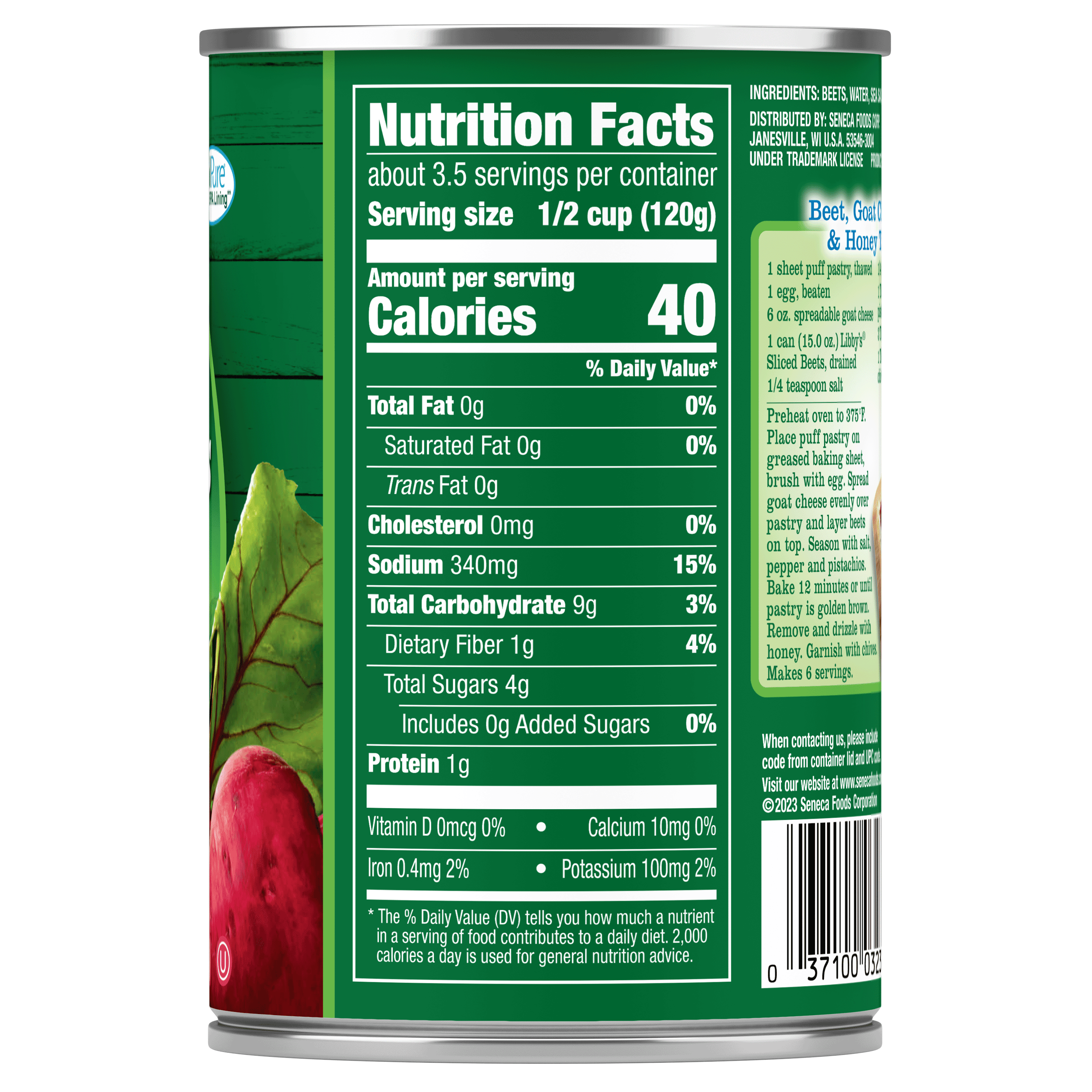 (12 pack) Libby's Sliced Beets, Canned Vegetables, 15 oz