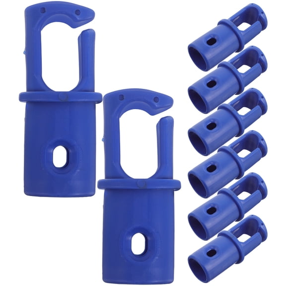 TAILTOSS 8pcs Trampoline Mesh Nets Accessories Including Rod Caps For Improved Safety During Use