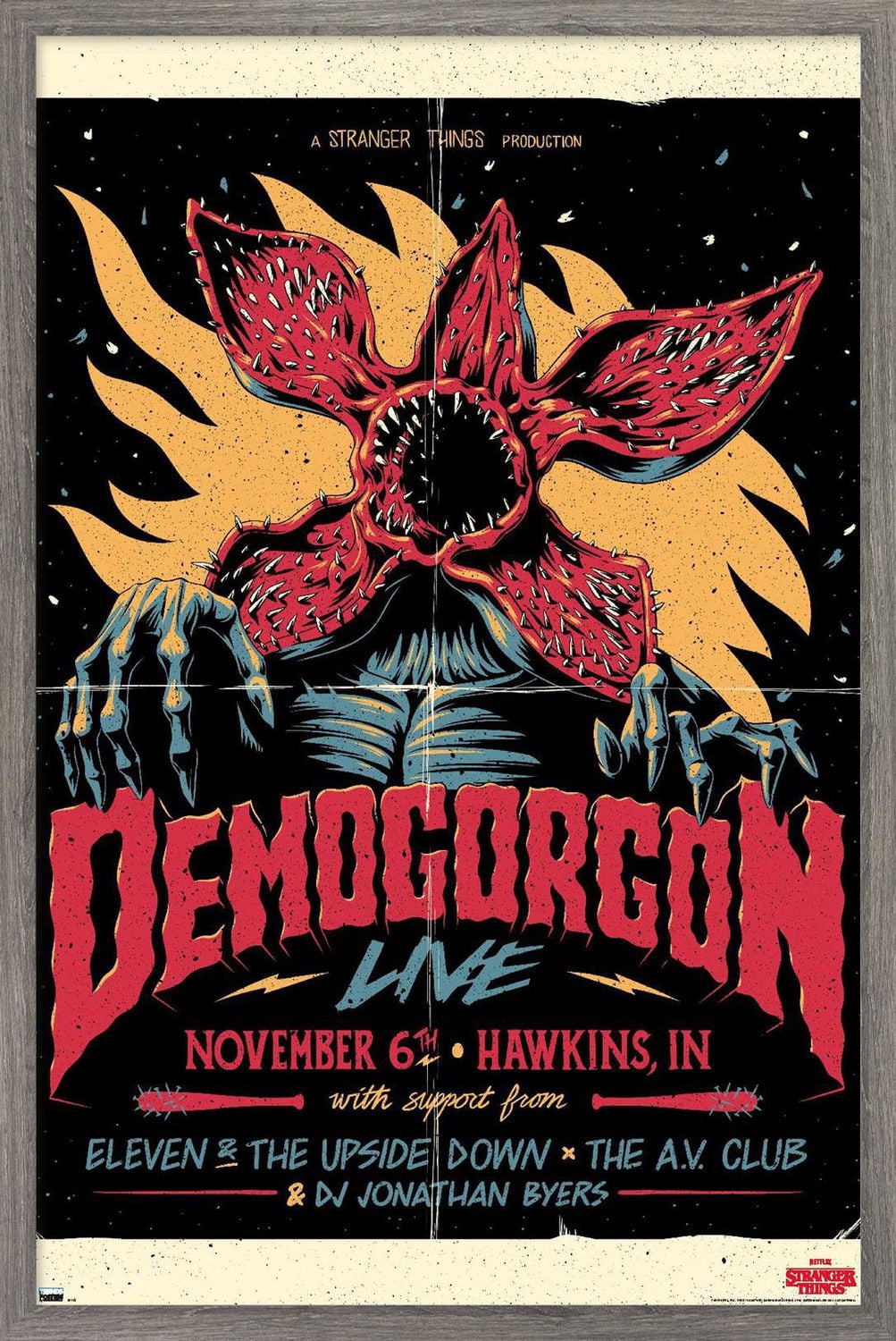 Netflix Stranger Things - Demogorgon Live Wall Poster