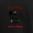 thumbnail image 3 of CafePress - Our Love Now & Always Pajamas - Women's Short Sleeve Print T-Shirt and Pants Dark Cotton Pajama Set, 3 of 7