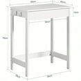 thumbnail image 3 of Small Desk 23.6x15. MDF U2013 Computer Desk, Vanity Desk, Office Desk, Adjustable Desk, Study Table, Bureau, Gaming Desk, Bureau De Travail Home Office, Dorm, FWT43 -, 3 of 4