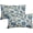Blue Cream, variant on Brown Grey Gray Floral Pillow Covers 16x16 Inch Set of 2, Vintage Farmhouse Flowers Pattern Print Antique Decorative Throw Pillow Cases Rustic Neutral Cushion Covers Outdoor Decor for Sofa Couch Bed
