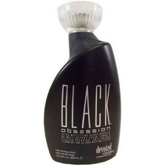 Devoted Creations BLACK OBSESSION Black Bronzer Tanning Bed Lotion Bottle