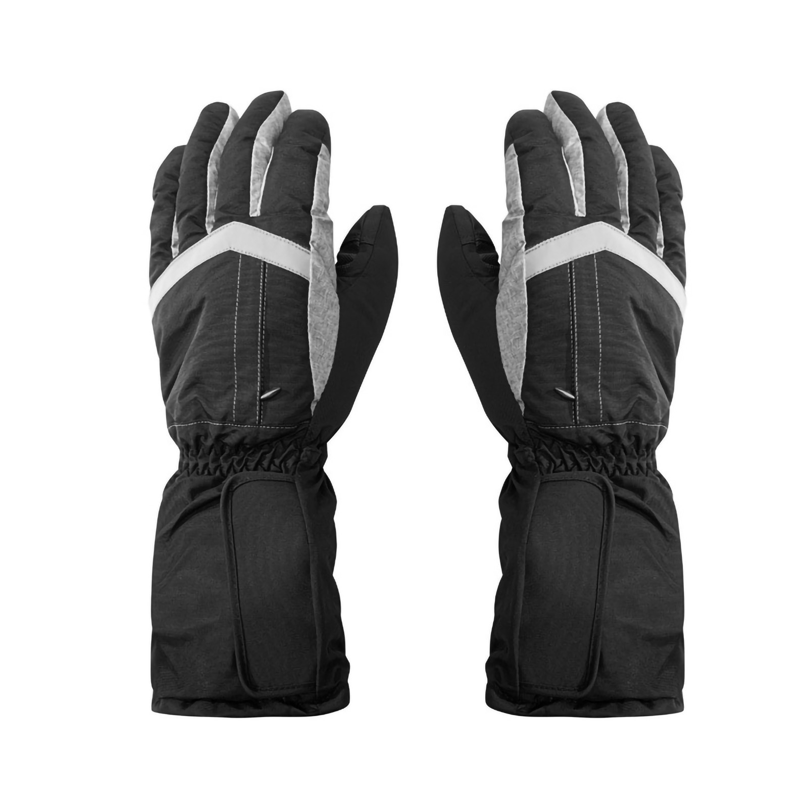 Cadancy Womens Mens Gloves Winter Thermal Heated Rechargeable Battery Powered Touchscreen Waterproof Fleece Lined Glove Outdoor Cold Weather Skiing Climbing Cycling Handwear