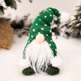 thumbnail image 3 of Adornos navideños de gnomo decoración divertida de muñecos de peluche de pie (verde) Sywqhk Libre de BPA, 3 of 3