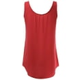 thumbnail image 2 of FashionOutfit Women's Solid Basic Chiffon Sleeveless Tank Top, 2 of 3