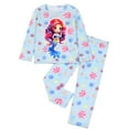 thumbnail image 2 of ATAIKU 3-8Y Toddler and Little Girl Pajamas Set Kids Long Sleeve Tee and Pants Mermaid Sleepwear Girls 2-Piece Jammies, 2 of 13