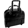 thumbnail image 4 of McKlein EDGEBROOK, Wheeled Ladies' Laptop Briefcase, Top Grain Cowhide Leather, Black (96315), 4 of 5