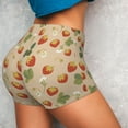 thumbnail image 3 of Picia Floral Strawberr Printed Workout Shorts for Women Seamless Scrunch Butt Lifting High Waisted Yoga Gym Booty Running Moisture-wicking Short Pants-XX-Large, 3 of 9