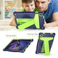 thumbnail image 3 of for Samsung Galaxy Tab A8 10.5 inch (2022) SM-X200/X205/X207 Case with Pencil Holder & Kickstand, Shockproof Drop Proof Kids Friendly Rugged Full Body Protective Cover, Navy+Green, 3 of 4