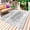 Gray, variant on Teal Coastal Outdoor Rug for Patio/Deck/Porch, Non-Slip Large Area Rug 5 x 8 Ft, Summer Ocean Sea Ombre Starfish Corals Indoor Outdoor Rugs Washable Area Rugs, Reversible Camping Rug Carpet Runner