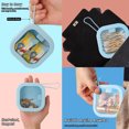 thumbnail image 6 of Pebbuoy Rotating Jewelry Box Transparent Window Portable Hanging Rope Hair Tie Organizer Travel Qtip Holder Cotton Swabs Dispenser Kids Hair Accessory Box, 6 of 6