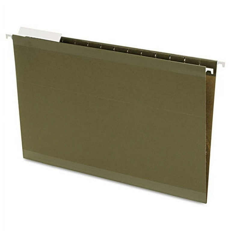 Reinforced Hanging File Folders, Legal Size, Straight Tabs, Standard Green, 25/Box Reinforced Hanging File Folders, Legal Size, Straight Tabs, Standard Green, 25/Box