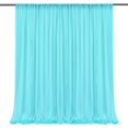 thumbnail image 4 of Mesh Curtain Wedding Arch Drapery White 5 X 10 Ft Light Blue Translucent Decorate Pink Window Decor Ornaments, 4 of 12
